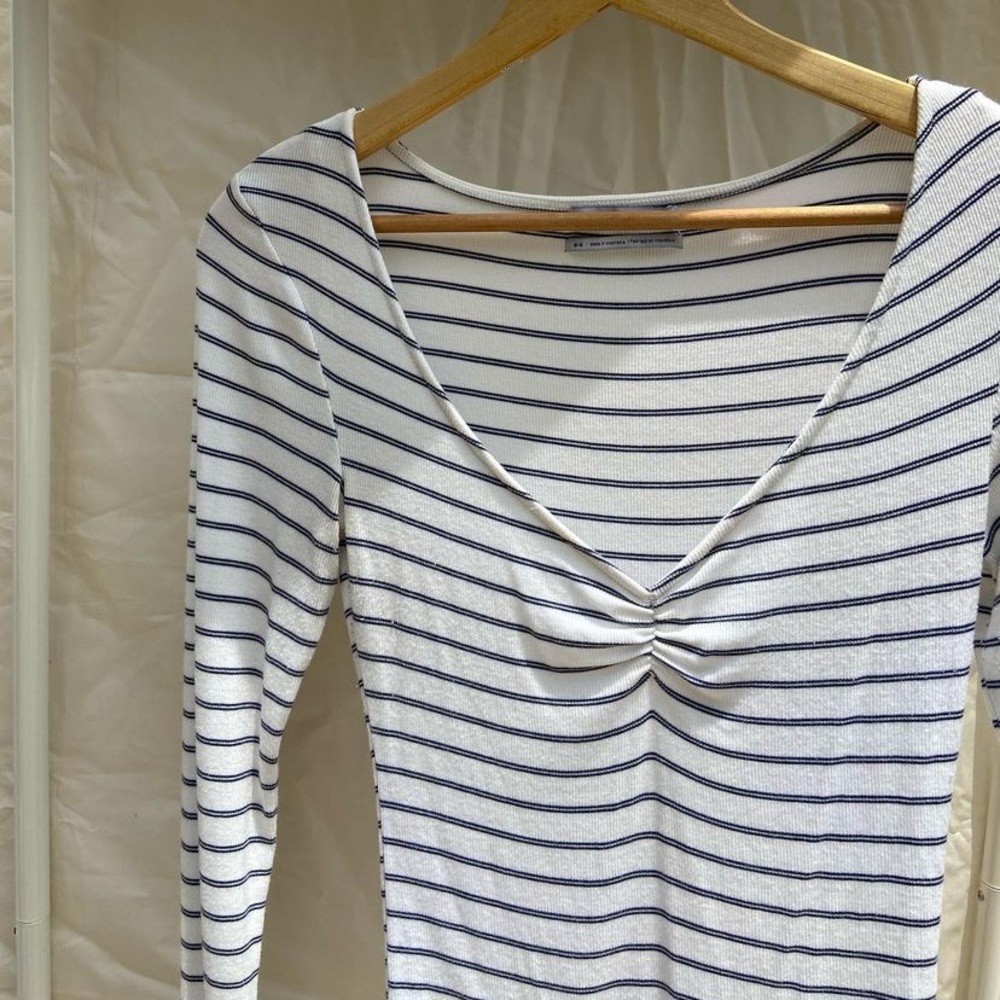 Urban outfitters stripped ribbed long sleeve